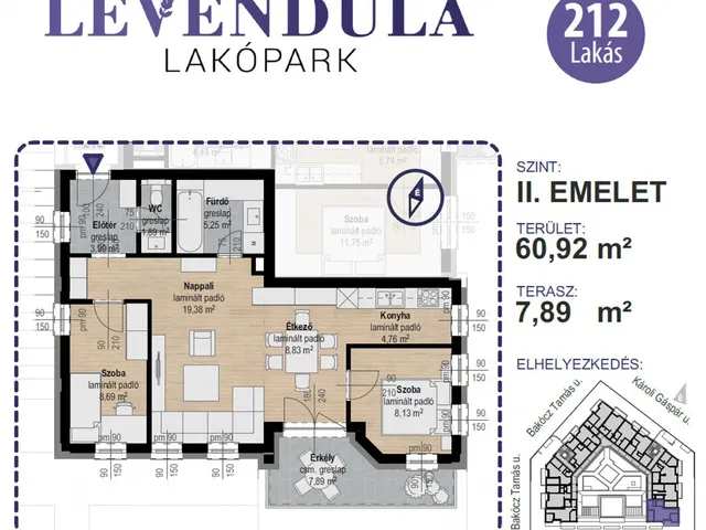 Eladó lakás Kecskemét, Bakócz Tamás utca 1 61 nm