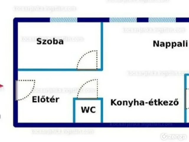 Kiadó lakás Debrecen, Tócóvölgy 40 nm