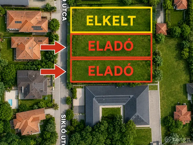 Eladó telek Nyíregyháza, Sóstógyógyfürdő, Sikló utca 1190 nm