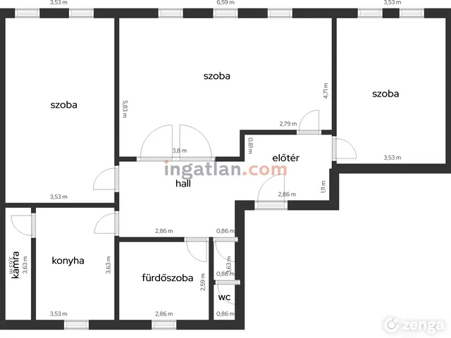 Eladó lakás Nagykőrös, Ceglédi út 5. 96 nm