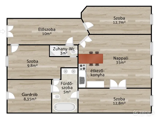 Eladó lakás Budapest II. kerület, Rózsadomb, török utca 97 nm