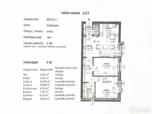 Eladó lakás Albertirsa 61 nm