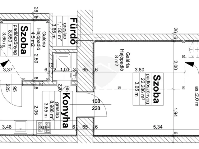 Eladó lakás Budapest VIII. kerület 41 nm