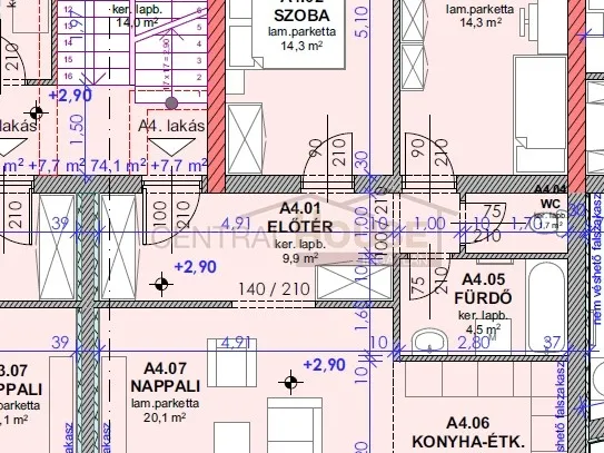 Eladó lakás Sopron 74 nm