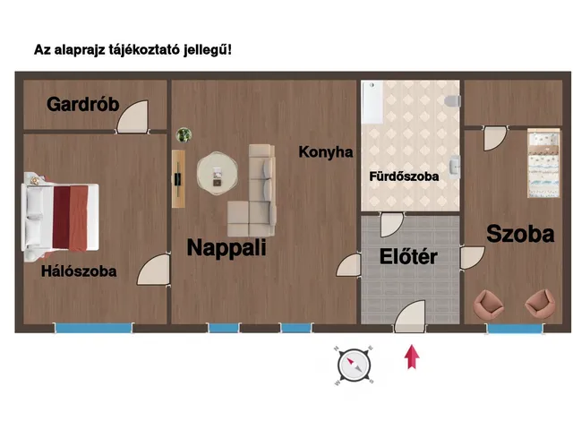 Eladó lakás Budapest VII. kerület, Belső-Erzsébetváros 64 nm