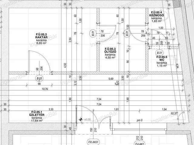 Eladó kereskedelmi és ipari ingatlan Nyíregyháza, Belváros 34 nm