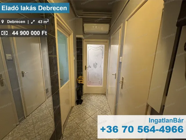 Eladó lakás Debrecen 43 nm