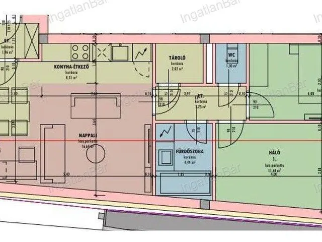 Eladó lakás Nyíregyháza 63 nm