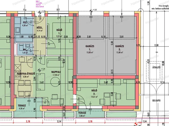 Eladó lakás Nyíregyháza 62 nm