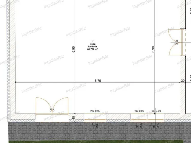 Eladó kereskedelmi és ipari ingatlan Nyíregyháza 30 nm