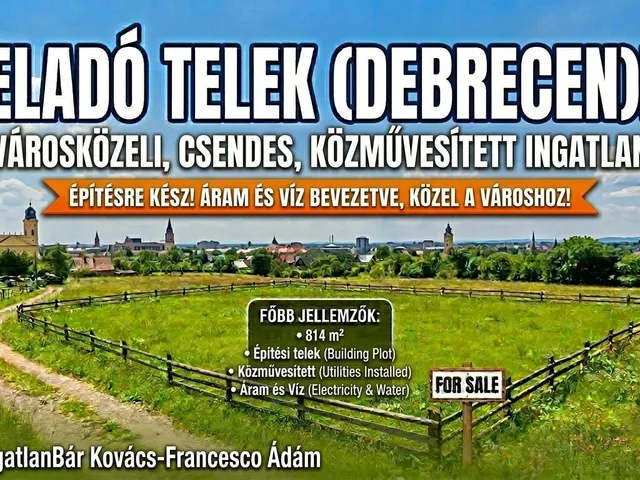 Eladó telek Debrecen 814 nm