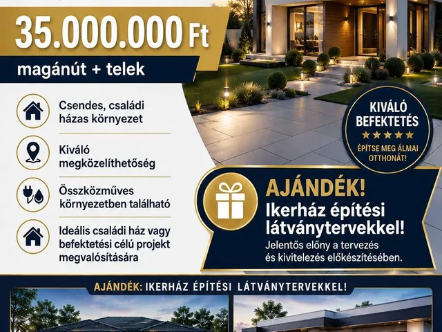 Eladó telek Nyíregyháza 882 nm