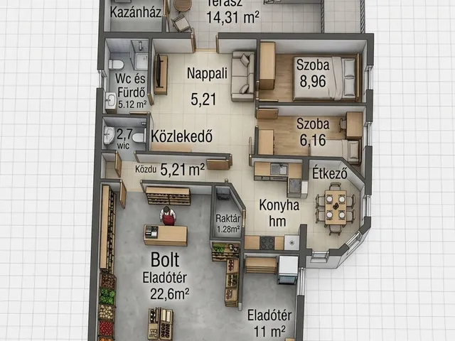 Eladó ház Nyírpazony 194 nm