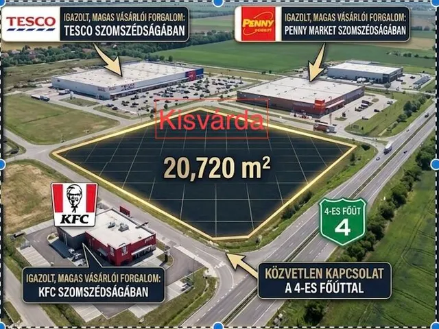 Eladó telek Kisvárda 20720 nm