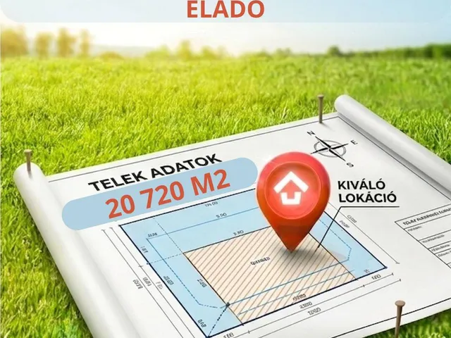 Eladó telek Kisvárda 20720 nm