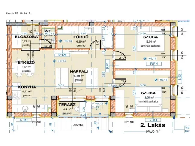 Kiadó lakás Nyíregyháza 65 nm