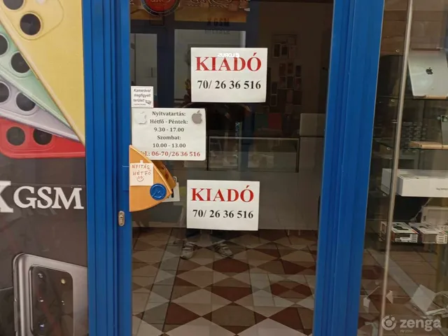 Kiadó kereskedelmi és ipari ingatlan Miskolc, Belváros 19 nm