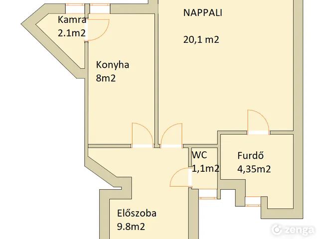 Eladó lakás Budapest I. kerület, Krisztinaváros I. ker. 46 nm