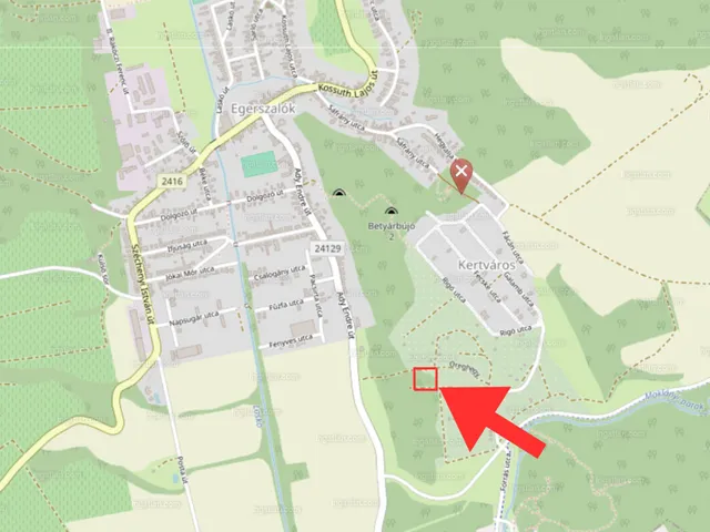 Eladó telek Egerszalók, Szellőrózsa 1690 nm