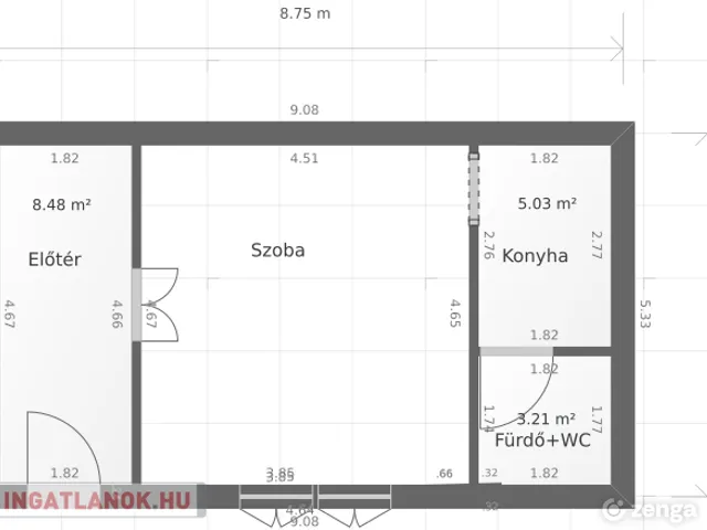 Eladó lakás Nyíregyháza 31 nm