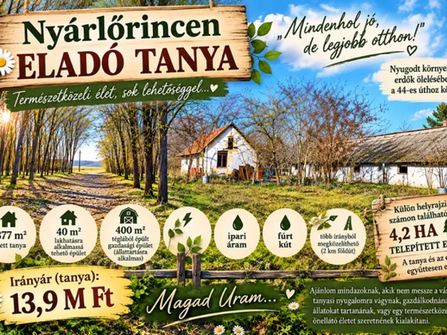 Eladó ház Nyárlőrinc 440 nm