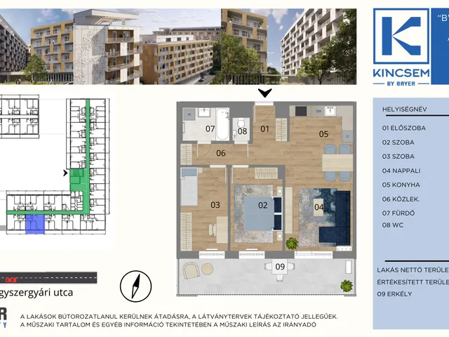 Eladó lakás Budapest X. kerület, Gyógyszergyári út 6-12. 62 nm