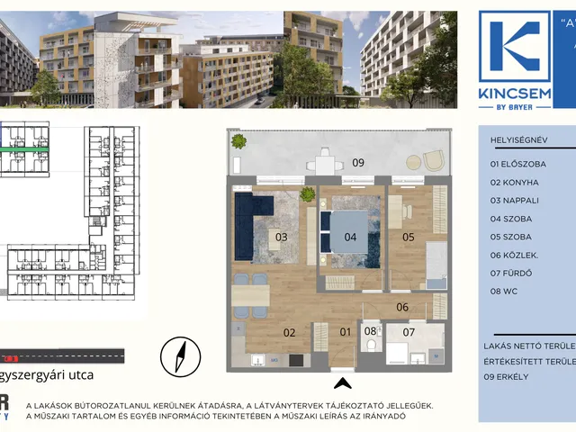 Eladó lakás Budapest X. kerület, Gyógyszergyári út 6-12. 62 nm