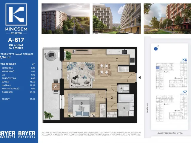 Eladó lakás Budapest X. kerület, Felsőrákos 53 nm