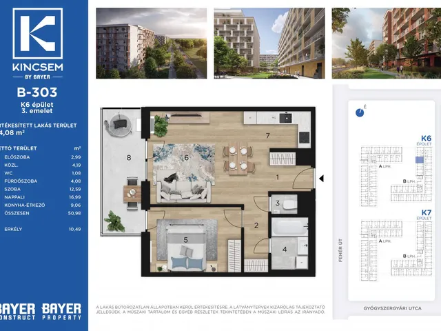 Eladó lakás Budapest X. kerület, Felsőrákos 51 nm