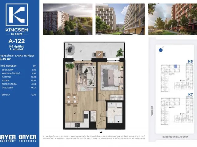 Eladó lakás Budapest X. kerület, Felsőrákos 46 nm