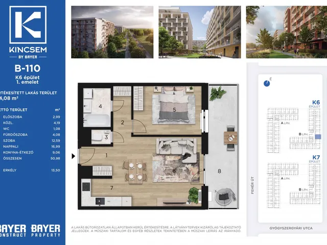 Eladó lakás Budapest X. kerület, Felsőrákos 51 nm