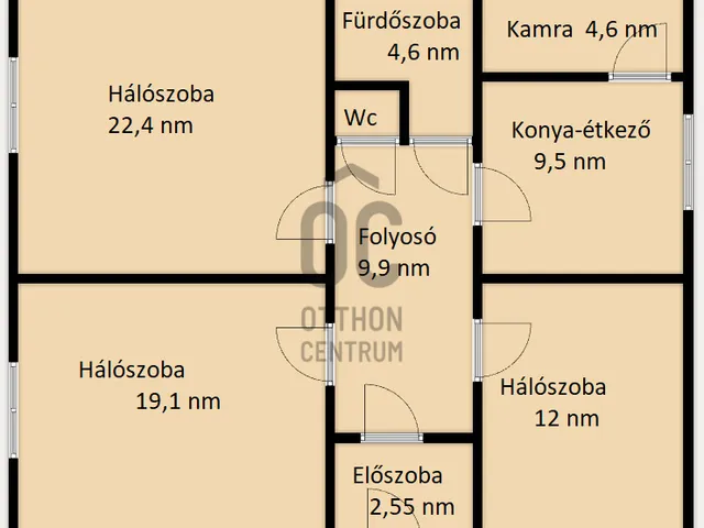 Eladó ház Tiszatenyő 86 nm