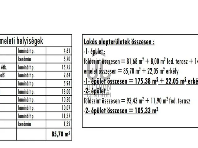 Eladó lakás Gyömrő 85 nm