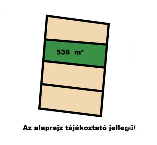 Eladó telek Makó 536 nm