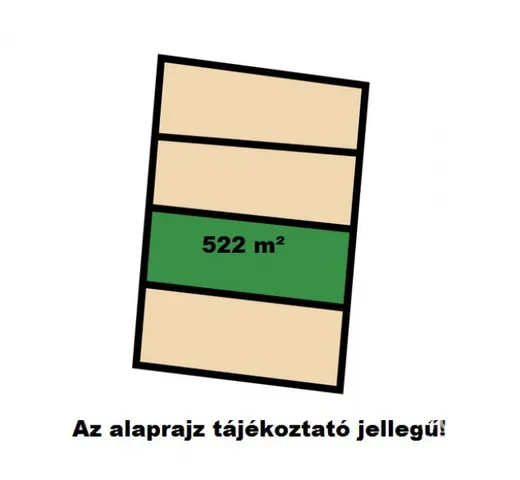 Eladó telek Makó 522 nm