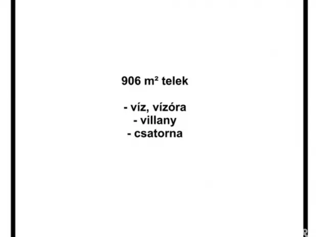 Eladó telek Zsombó 906 nm