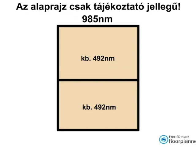 Eladó telek Mindszent 985 nm