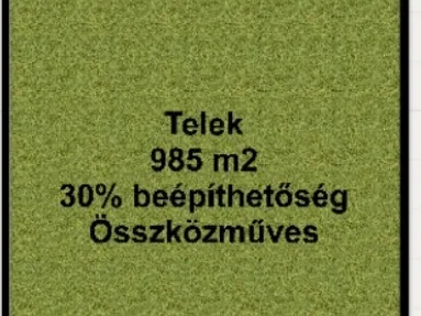 Eladó telek Deszk 985 nm