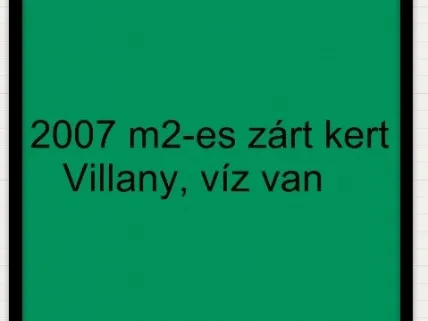 Eladó mezőgazdasági ingatlan Szeged, Újszeged 2007 nm