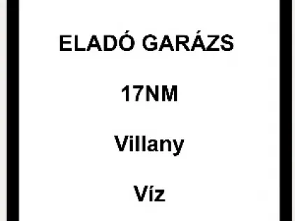 Eladó garázs Szeged, Makkosház 17 nm