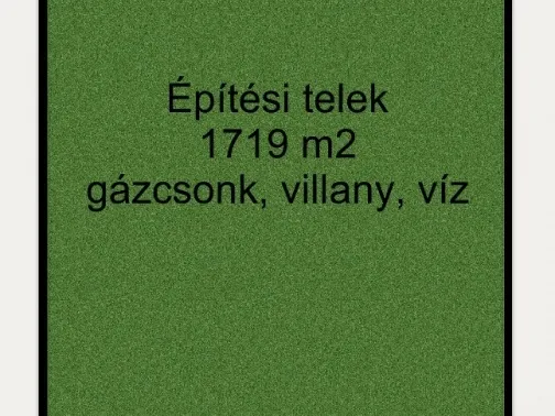 Eladó telek Óföldeák 1719 nm