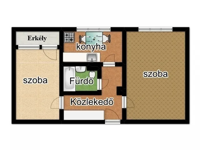 Eladó lakás Hódmezővásárhely 47 nm
