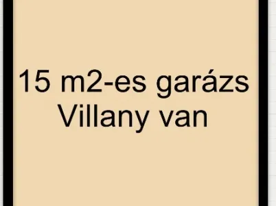Eladó garázs Szeged, Újszeged 15 nm