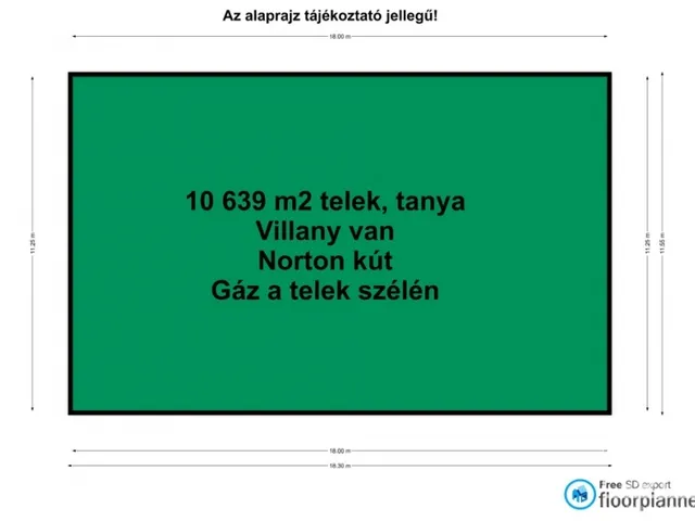 Eladó telek Szatymaz 10639 nm