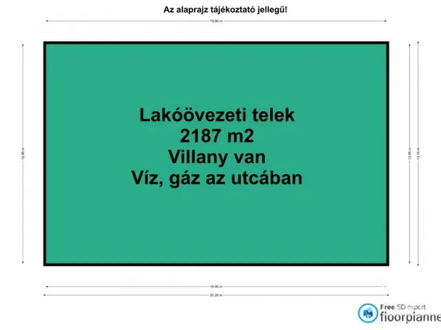 Eladó telek Domaszék 2187 nm