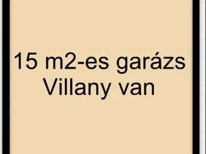 Eladó garázs Szeged, Újszeged 15 nm