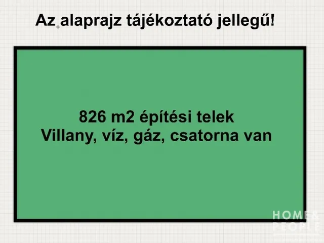 Eladó telek Deszk 826 nm