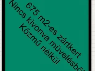 Eladó mezőgazdasági ingatlan Szeged, Újszeged 675 nm
