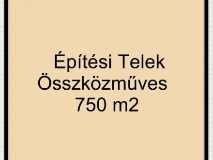 Eladó telek Deszk 750 nm