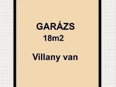 Eladó garázs Szeged, Petőfitelep 18 nm